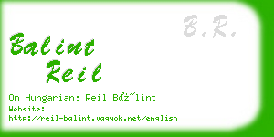 balint reil business card